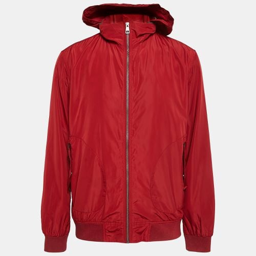 Burberry Brit Dark Red Synthetic Hooded Jacket XL - Burberry Brit - Modalova