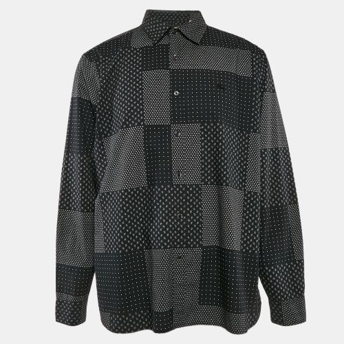 Burberry London Black Bandana Print Cotton Long Sleeve Shirt XXL - Burberry London - Modalova