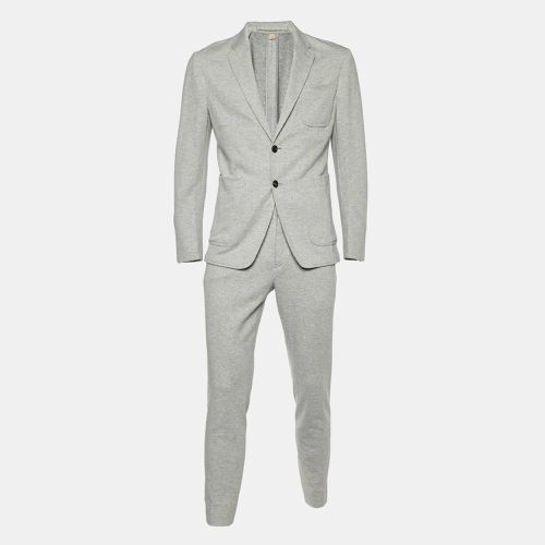 Burberry Grey Herringbone Cotton Suit M - Burberry - Modalova