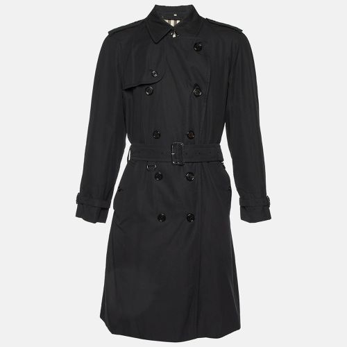 Burberry Black Cotton Long Trench Coat L - Burberry - Modalova