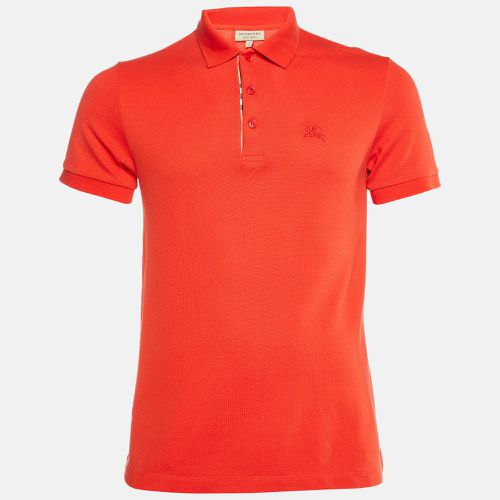 Burberry Red Cotton Knit Polo T-Shirt S - Burberry - Modalova