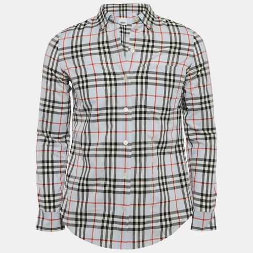 Burberry Blue Vintage Check Cotton Button-Down Shirt S - Burberry - Modalova