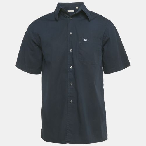 Burberry Navy Blue Cotton Short Sleeve Shirt L - Burberry - Modalova