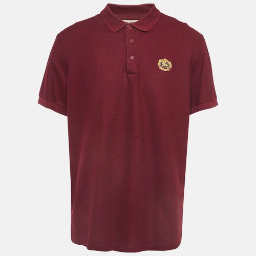 Burberry Maroon Cotton Pique Polo T-Shirt XXL - Burberry - Modalova