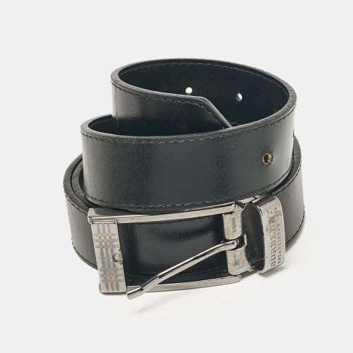 Burberry Black Glossy Leather Buckle Belt 120CM - Burberry - Modalova