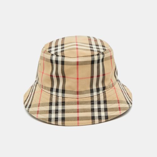Burberry Beige Vintage Check Bucket Hat M - Burberry - Modalova