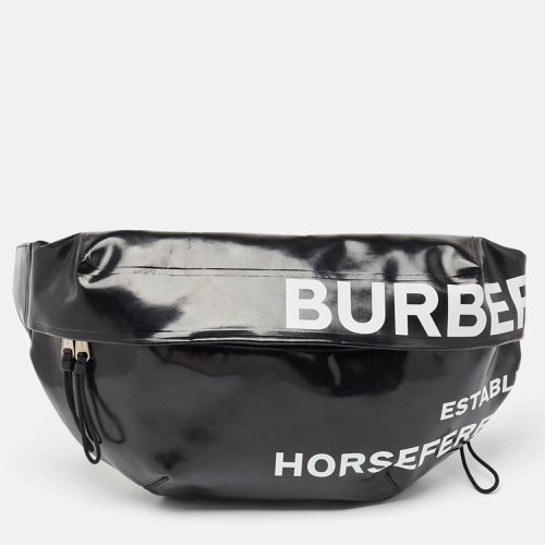 Buberry Black Coated Fabric XL Sonny Belt Sling Bag - Burberry - Modalova