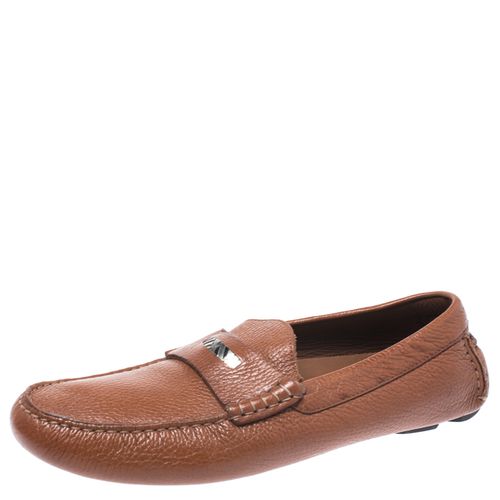 Burberry Brown Leather Loafers Size 42 - Burberry - Modalova