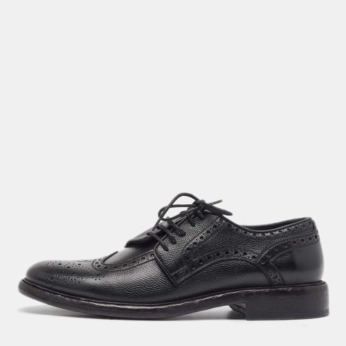 Burberry Black Brogue Leather Rayford Derby Size 43 - Burberry - Modalova