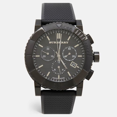 Burberry Black PVD Coated Stainless Steel Rubber Trench BU2301 Men's Wristwatch 42.50 mm - Burberry - Modalova