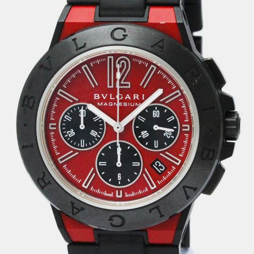 Bvlgari Red Ceramic Diagono DG42SMCCH Automatic Men's Wristwatch 42 mm - Bvlgari - Modalova