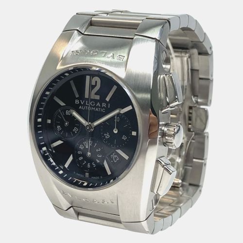 Bvlgari Black Stainless Steel Ergon EG35SCH Automatic Men's Wristwatch 35 mm - Bvlgari - Modalova