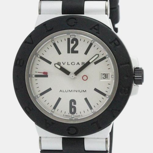 Bvlgari Silver Aluminium Diagono AL38TA Men's Wristwatch 38 mm - Bvlgari - Modalova