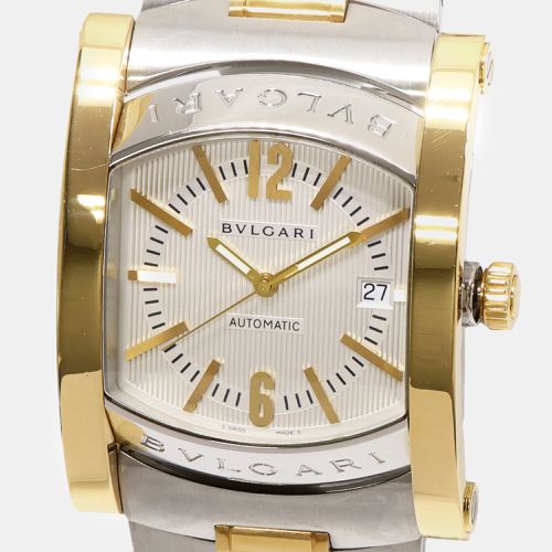 Bvlgari White 18k Yellow GoldStainless Steel Assioma AA48SG Automatic Men's Wristwatch 39 mm - Bvlgari - Modalova