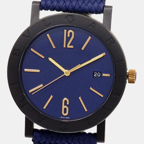 Bvlgari Blue Stainless Steel Bvlgari Bvlgari BB41S Automatic Men's Wristwatch 41 mm - Bvlgari - Modalova