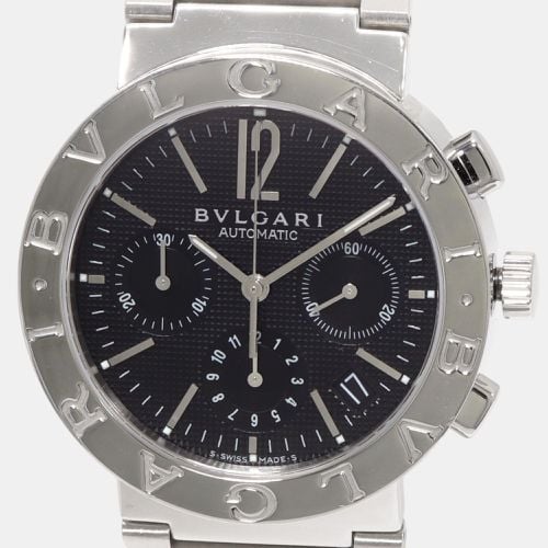 Bvlgari Black Stainless Steel Bvlgari Bvlgari BB38SSCH Automatic Men's Wristwatch 38 mm - Bvlgari - Modalova