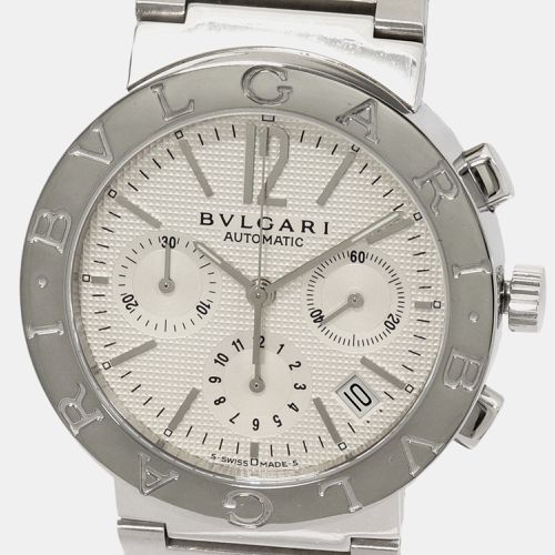 Bvlgari Silver Stainless Steel Bvlgari Bvlgari BB38SSCH Automatic Men's Wristwatch 38 mm - Bvlgari - Modalova