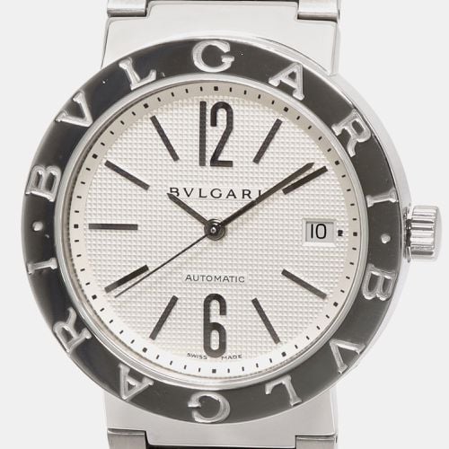 Bvlgari Silver Stainless Steel Bvlgari Bvlgari BB38SSAUTO Automatic Men's Wristwatch 38 mm - Bvlgari - Modalova