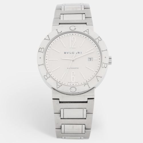 Bvlgari White Stainless Steel Bvlgari BB42WSSD 101381 Men's Wristwatch 42 mm - Bvlgari - Modalova