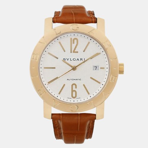 K Yellow Gold Diagono XL BB42GL Automatic Men's Wristwatch 42mm - Bvlgari - Modalova