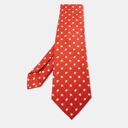 Bvlgari Red Printed Silk Traditional Tie - Bvlgari - Modalova