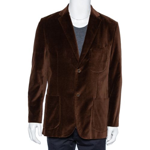 Balmain Vintage Brown Velvet Button Front Blazer XL - Balmain - Modalova