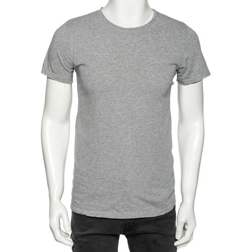 Balmain Grey Cotton Crew Neck Short Sleeve T-Shirt S - Balmain - Modalova