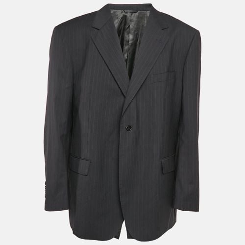 Pinstripe Wool Blend Tailored Blazer 4XL - Balmain - Modalova