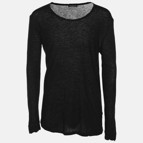 Balmain Black Cotton Knit Sweater M - Balmain - Modalova