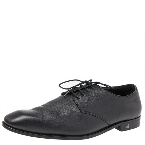 Balmain Black Leather Lace Up Derby Size 46 - Balmain - Modalova