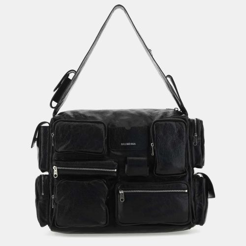 Balenciaga Black Leather Large Supebusy Shoulder Bag - Balenciaga - Modalova