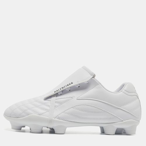 Balenciaga White Faux Leather Soccer Low Top Sneakers Size 38 - Balenciaga - Modalova