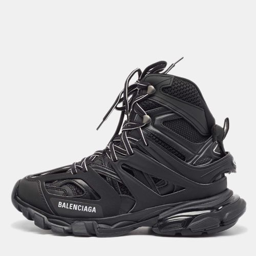 Balenciaga Black Mesh and Faux Leather Track Hike High Top Sneakers Size 40 - Balenciaga - Modalova