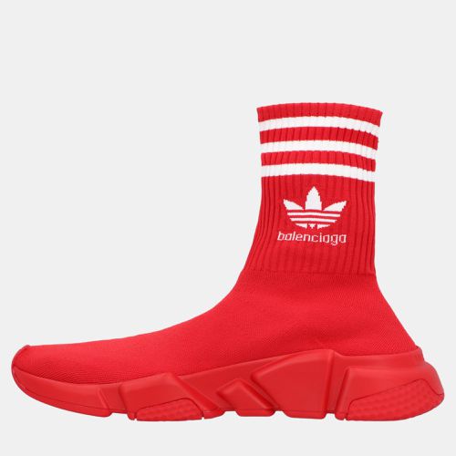 Balenciaga x Adidas Red Knit Fabric Speed Trainer Sock High Top Sneakers EU 39 - Balenciaga - Modalova