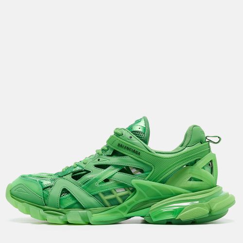 Balenciaga Green Faux Leather and Mesh Track 2 Sneakers Size 44 - Balenciaga - Modalova