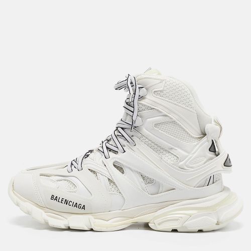 Balenciaga White Mesh and Faux Leather Track Hike High Top Sneakers Size 41 - Balenciaga - Modalova