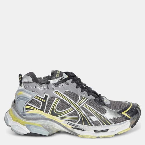 Balenciaga Grey And Yellow Runner Sneakers EU 42 - Balenciaga - Modalova