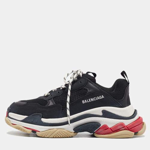 Mesh and Leather Triple S Low Top Sneakers Size 43 - Balenciaga - Modalova