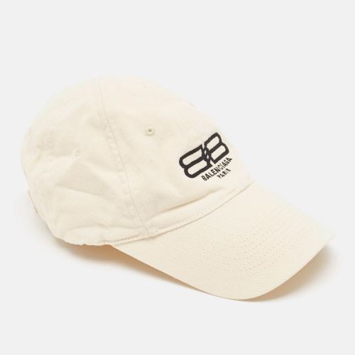 Balenciaga Cream BB Icon Embroidered Baseball Cap S - Balenciaga - Modalova