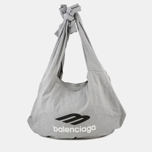 Balenciaga New Jersey Hobo Cool Tote Bag Gray Cotton - Balenciaga - Modalova