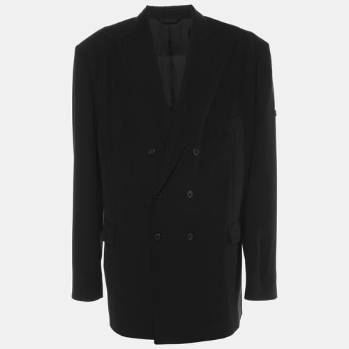 Balenciaga Black Nylon Double Breasted Blazer L - Balenciaga - Modalova