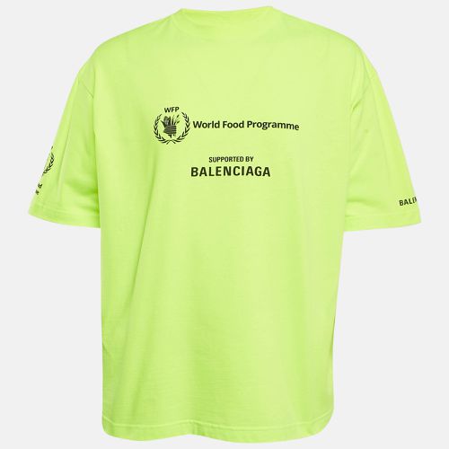 Balenciaga Neon Green Cotton World Food Programme Oversized T-Shirt XL - Balenciaga - Modalova