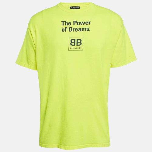 Balenciaga Neon Yellow Jersey The Power Of Dreams T-Shirt S - Balenciaga - Modalova