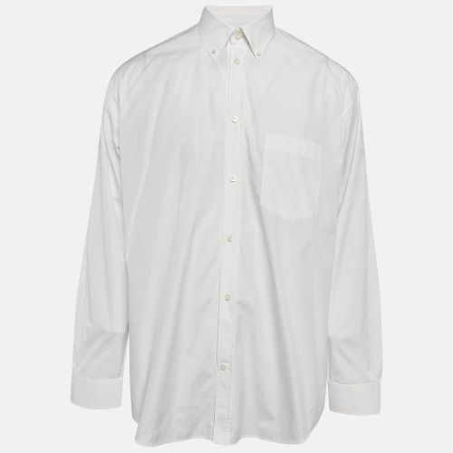 Balenciaga White Cotton Button Down Shirt L - Balenciaga - Modalova