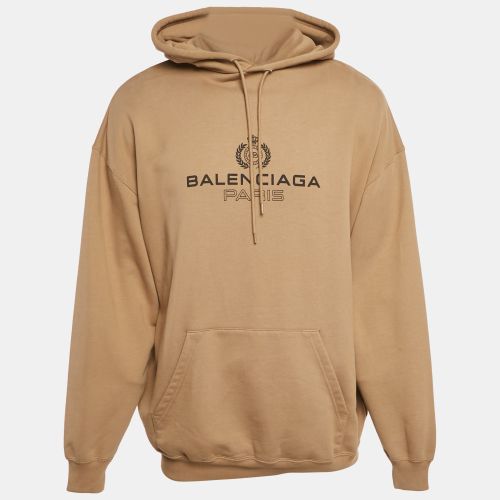 Balenciaga Brown Cotton Oversized Hoodie M - Balenciaga - Modalova