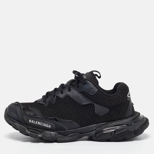 Balenciaga Black Faux Leather and Mesh Track 3 Sneakers Size 42 - Balenciaga - Modalova