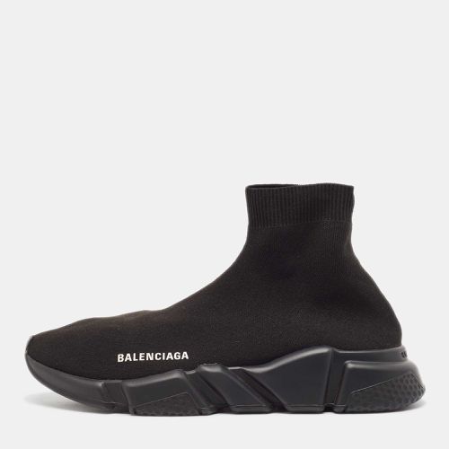 Balenciaga Black Knit Fabric Speed Trainer High Top Sneakers Size 41 - Balenciaga - Modalova