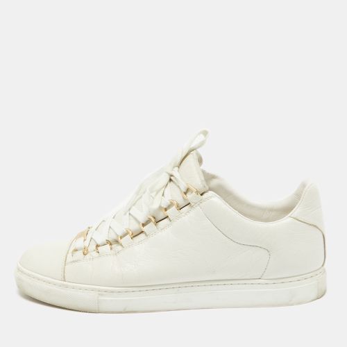 Balenciaga Off White Leather Arena Lace Up Sneakers Size 40 - Balenciaga - Modalova