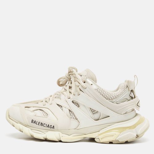 Balenciaga Grey Faux Leather and Mesh Track Sneakers Size 39 - Balenciaga - Modalova