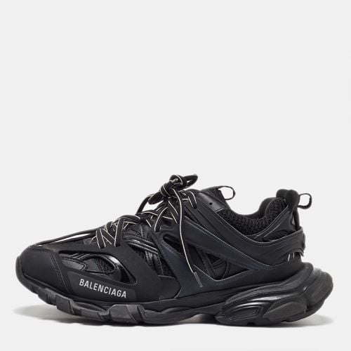 Balenciaga Black Faux Leather and Mesh Track Sneakers Size 43 - Balenciaga - Modalova